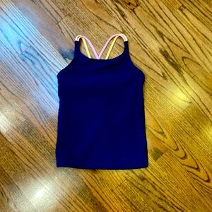 Athleta Girl Upbeat Tank Camisole. Size M 8-10. Blue.
